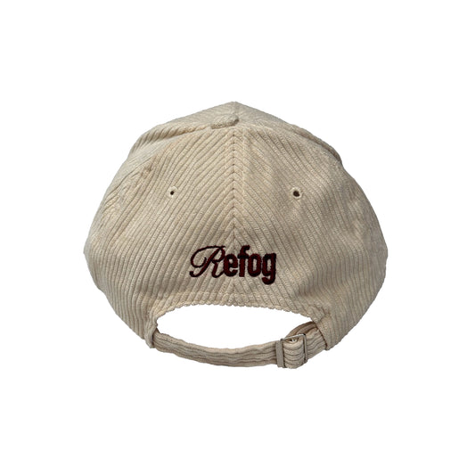 Vista trasera de Corduroy Cap Beige de Refog.