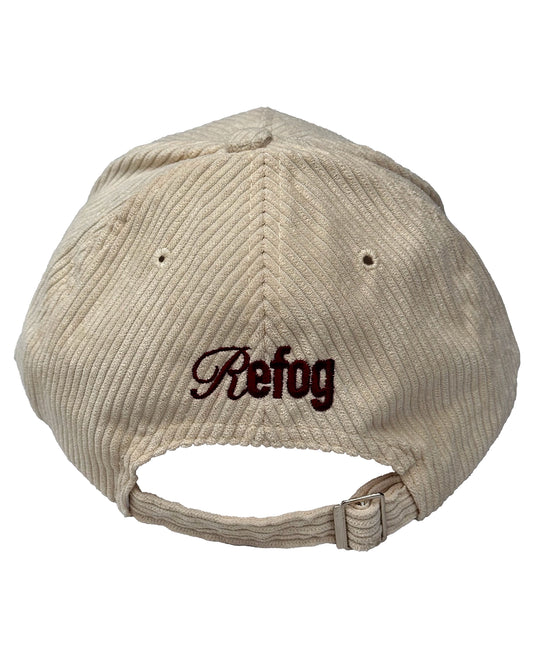 Vista trasera de Corduroy Cap Beige de Refog.