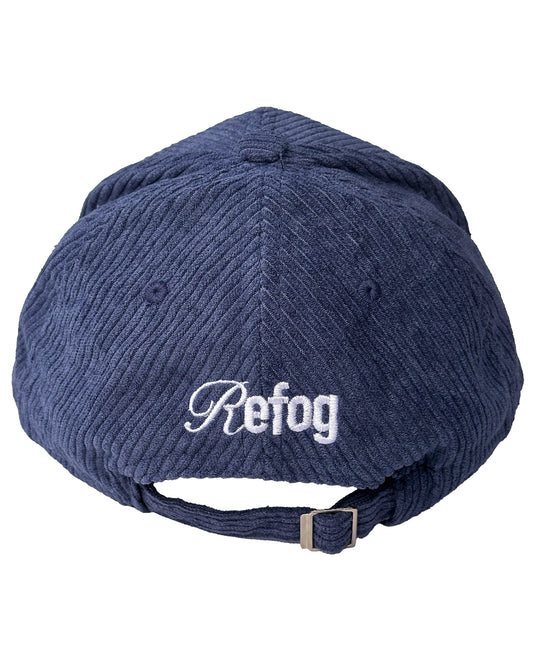 Vista trasera de Corduroy Cap Navy de Refog.