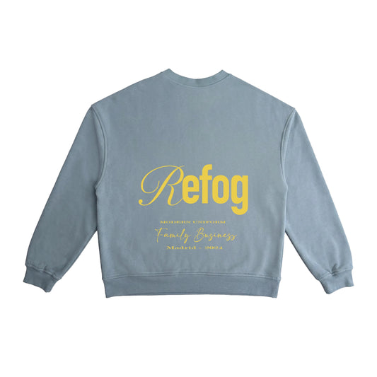 Vista trasera de Core Crewneck Green de Refog en color Green.