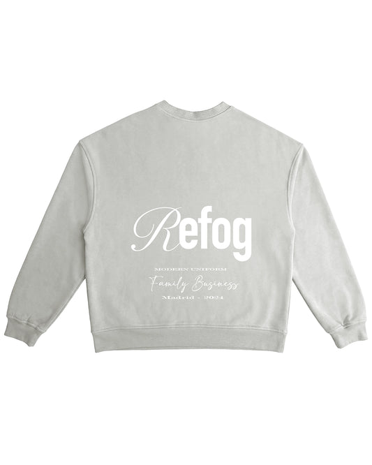 Vista trasera de Core Crewneck Grey de Refog en color Grey.