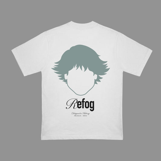 Vista trasera de Regular Logo Tee Off White de Refog en color ST-Off White.