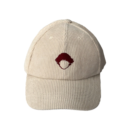 Vista frontal de Corduroy Cap Beige de Refog.