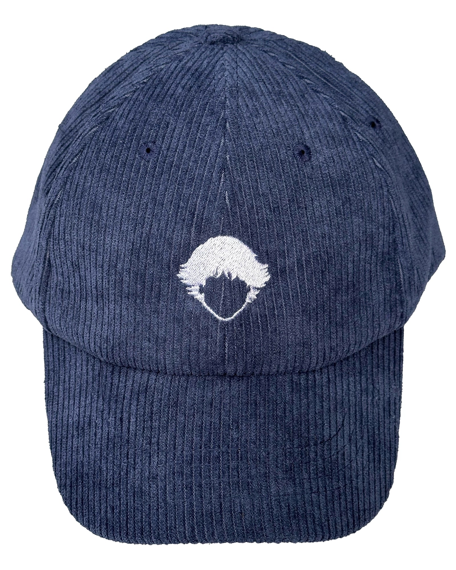 Vista frontal de Corduroy Cap Navy de Refog.