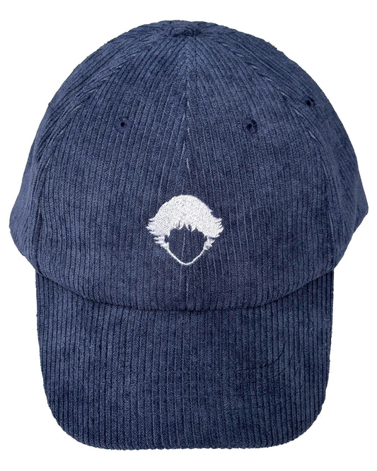 Vista frontal de Corduroy Cap Navy de Refog.
