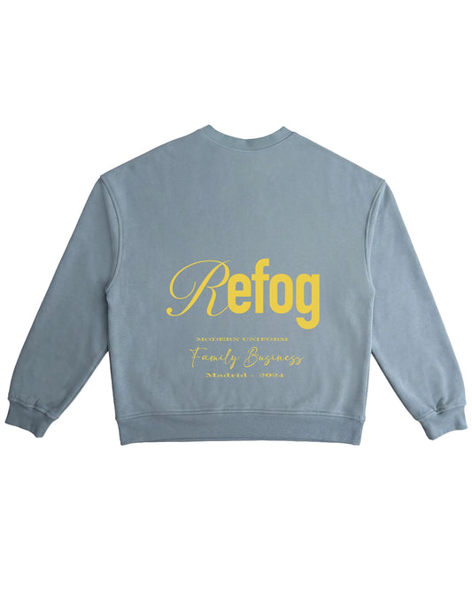 Vista trasera de Core Crewneck Green de Refog en color Green.