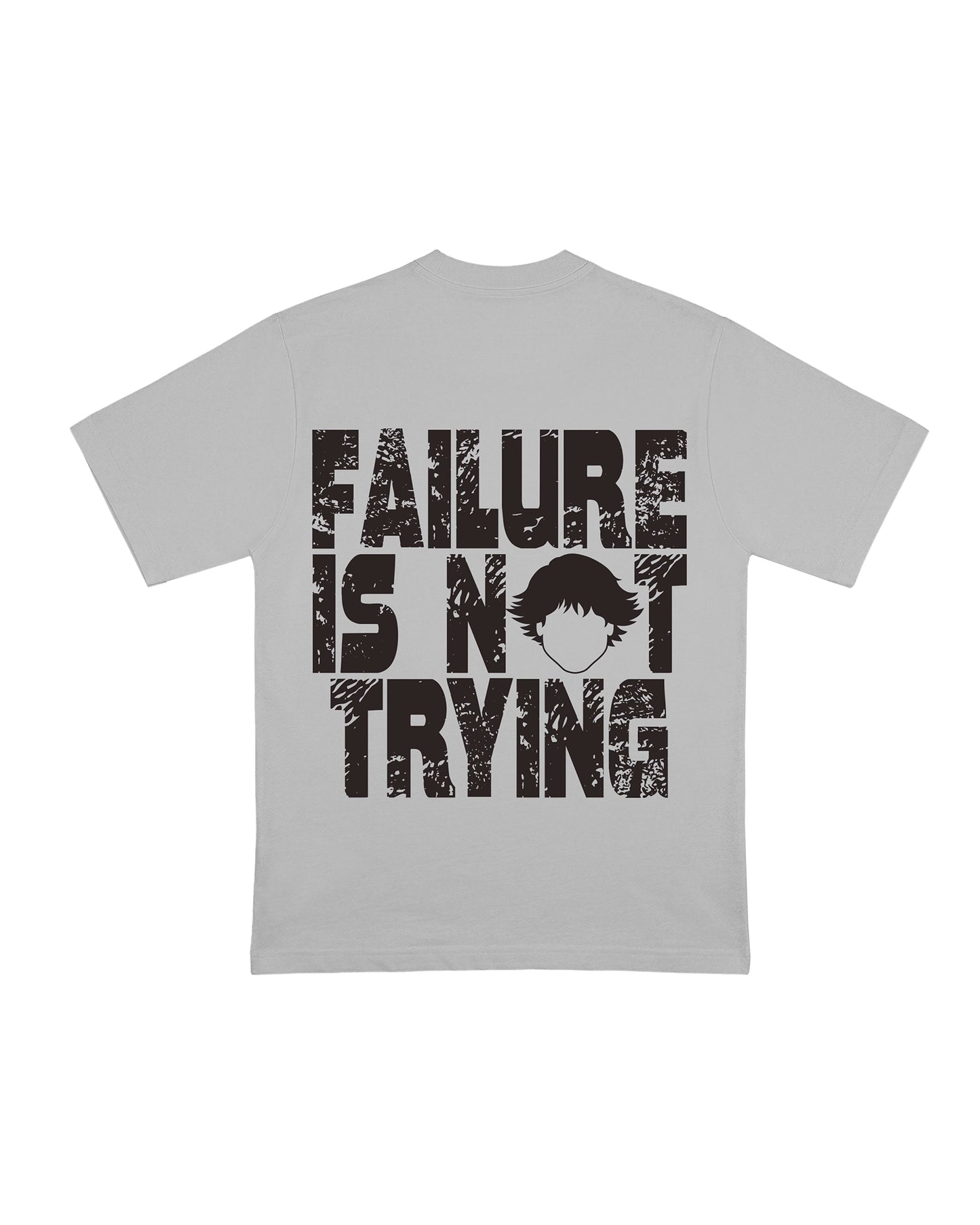 Vista trasera de Failure Tee Grey de Refog en color Grey.