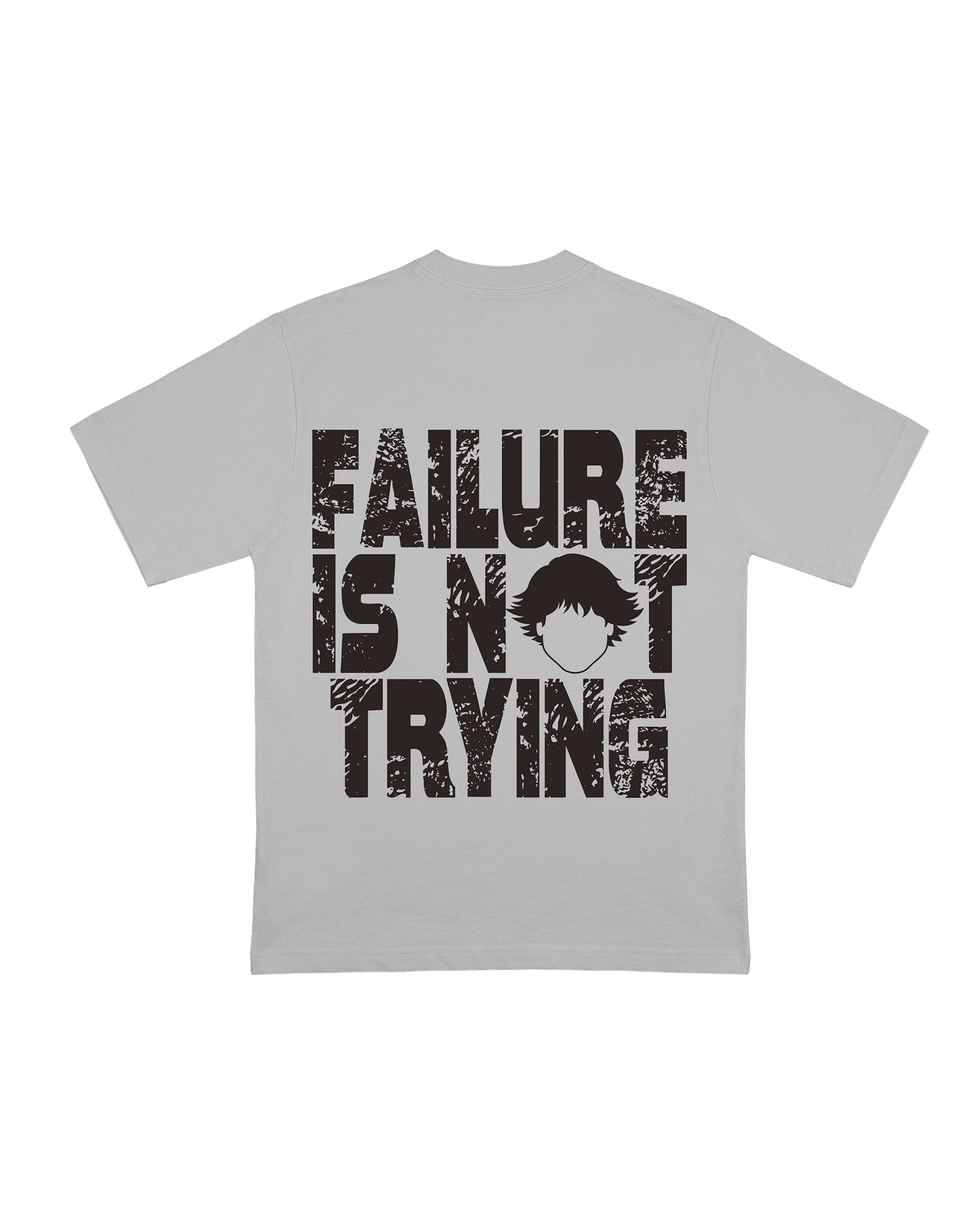 Vista trasera de Failure Tee Grey de Refog en color Grey.