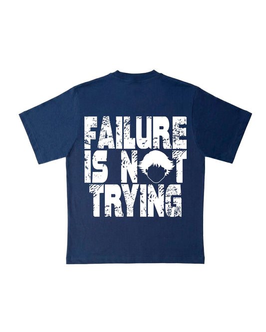 Vista trasera de Failure Tee Navy de Refog en color Navy.