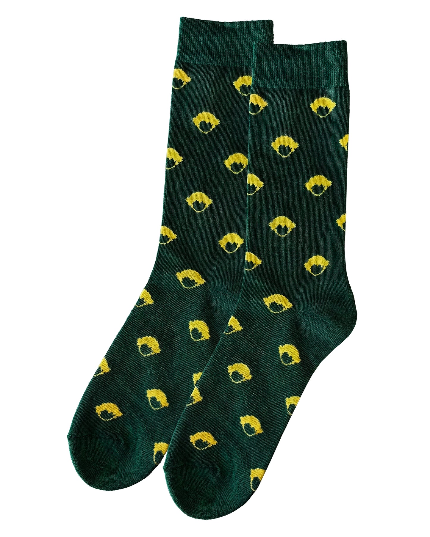 Pattern Socks Green de Refog, calcetines en color Green con motivo gráfico repetido.