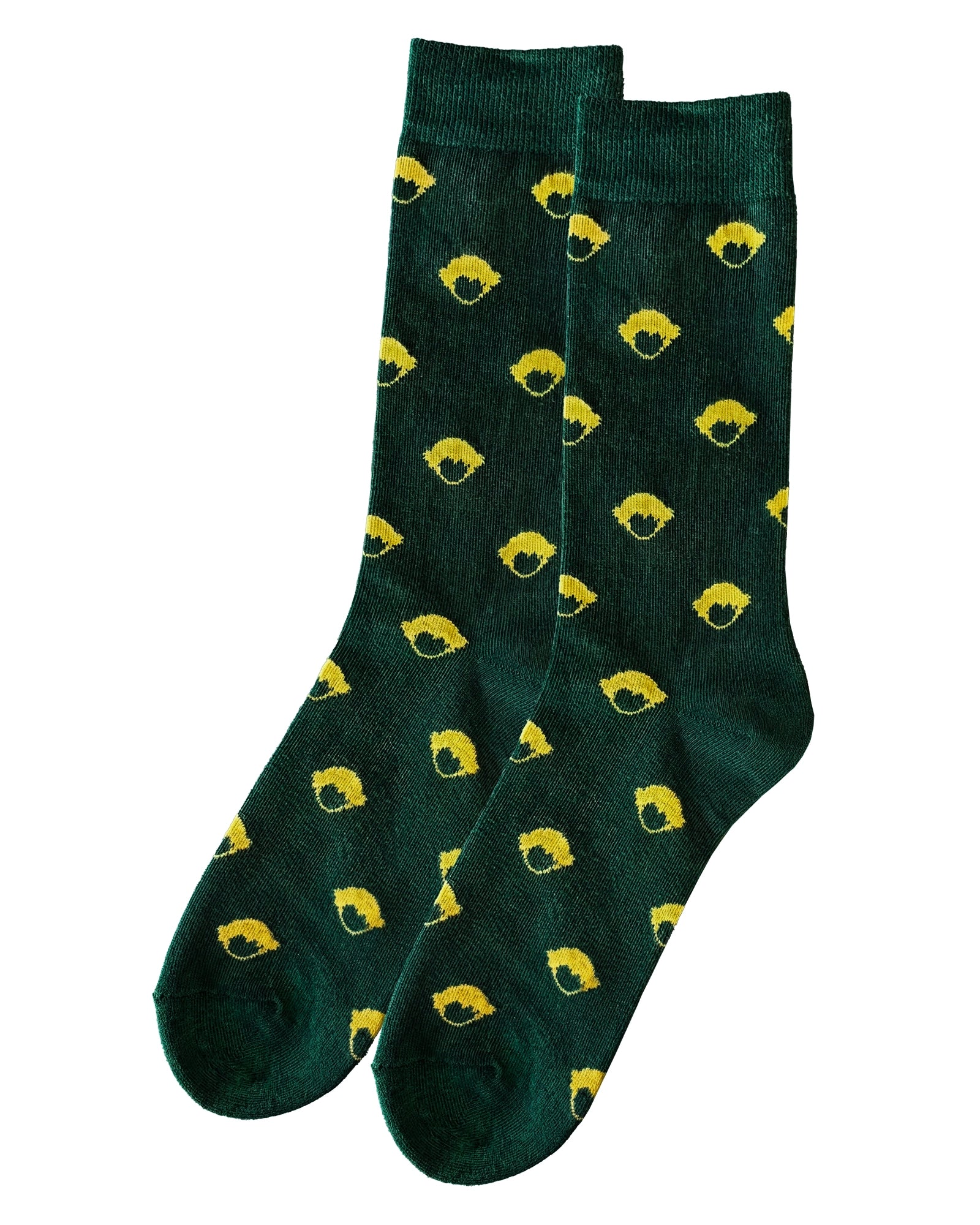 Pattern Socks Green de Refog, calcetines en color Green con motivo gráfico repetido.