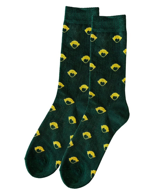 Pattern Socks Green de Refog, calcetines en color Green con motivo gráfico repetido.