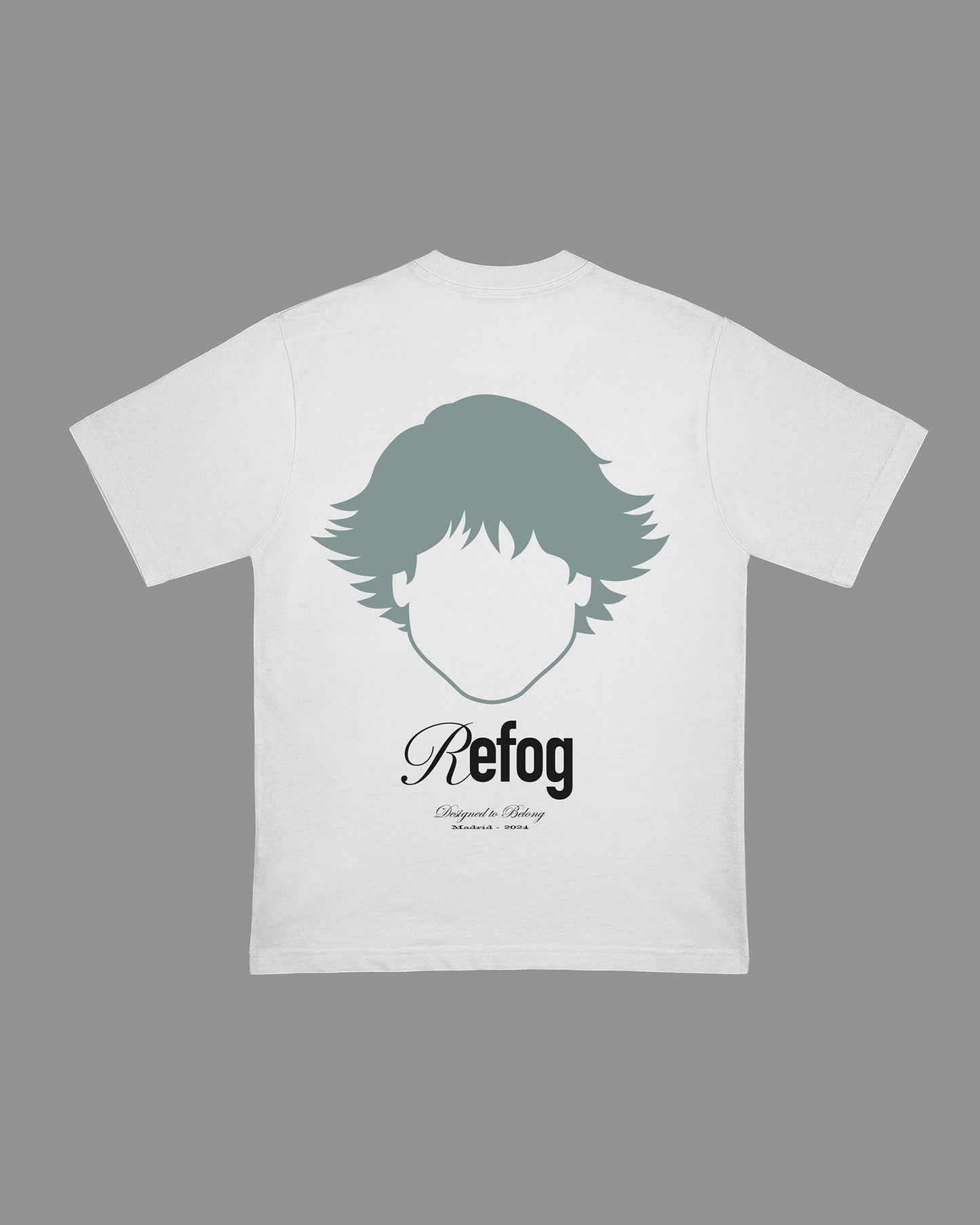 Vista trasera de Regular Logo Tee Off White de Refog en color ST-Off White.