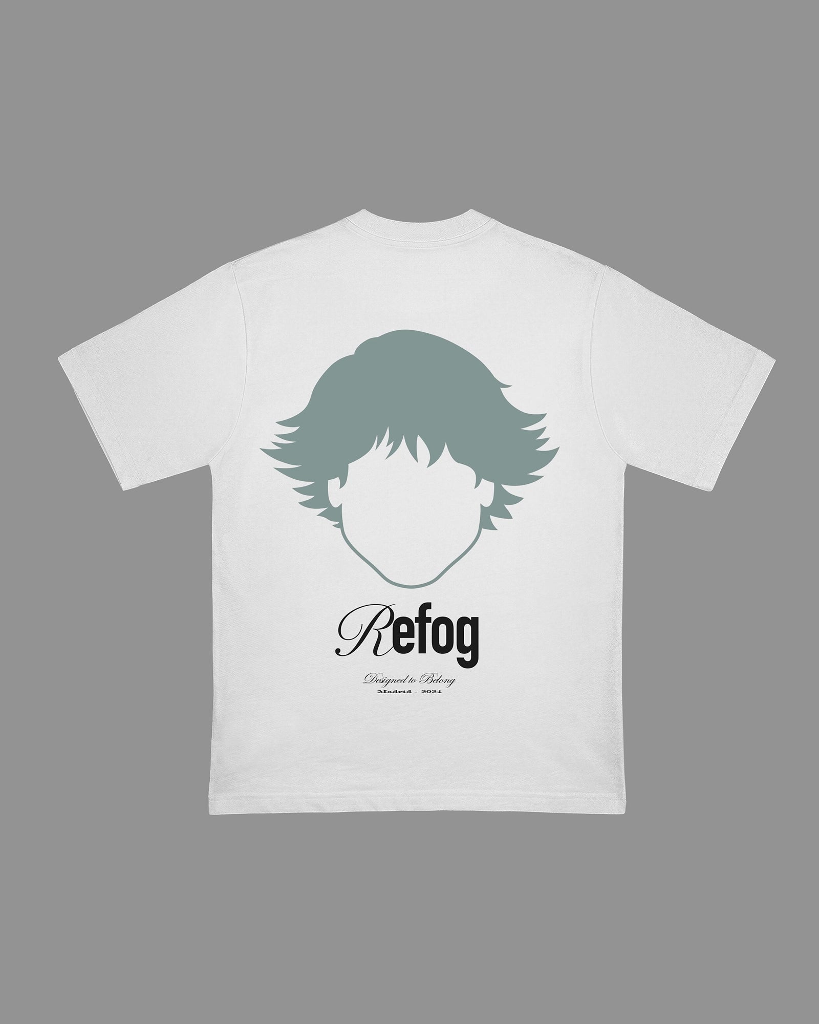 Vista trasera de Regular Logo Tee Off White de Refog en color ST-Off White.